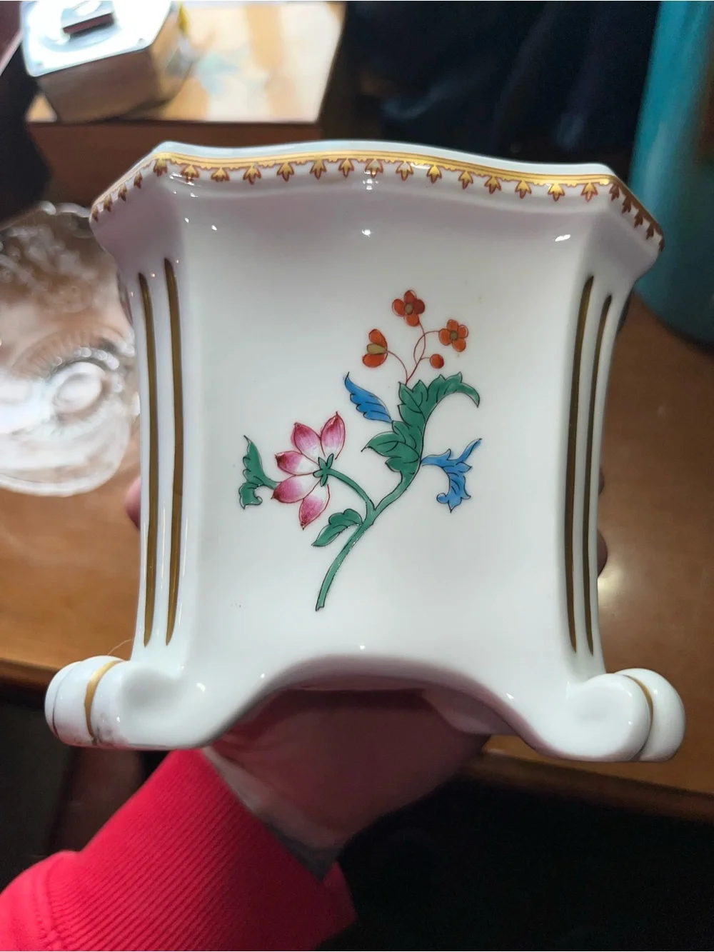 Porcelaine De Paris France Hand Painted For Tiffany & Co. Vase
